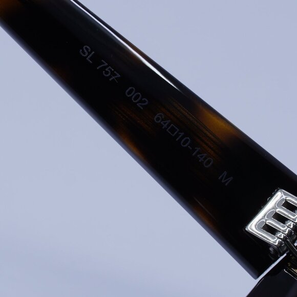 Saint Laurent SL 757 002 Sunglasses Havana Square Frame, Grey Lenses - Picture 8 of 11